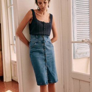 Sezane Jona Skirt, Size 4, Excellent condition